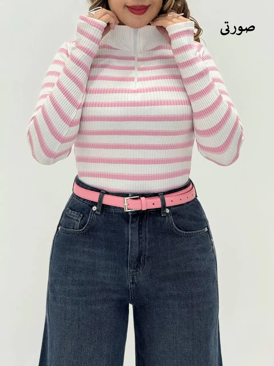 3684-بلوز نیم زیپ کد 110196